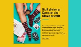 Kreativität In Einfachen Dingen - Persönliche Website-Vorlage