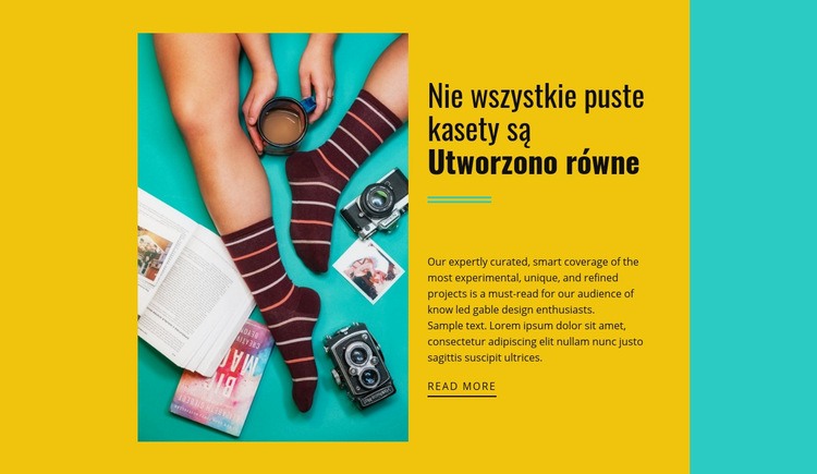 Kreatywność w prostych rzeczach Projekt strony internetowej