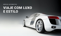 Maquete De Site Premium Para Aluguel De Luxo E Serviços