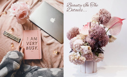 Delicate Colors In The Interior - Website Mockup Inspiration