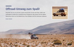 Abenteuer Abseits Der Straße - Website-Builder Zur Inspiration