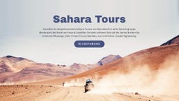 Fantastische Landingpage Für Sahara-Reisetouren