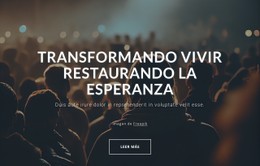 Transformar Vivir, Restaurar La Esperanza Plantilla Premium