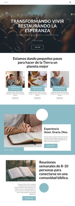 Restaurando La Esperanza: Plantilla Adaptable HTML5