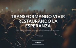 Transformar Vivir, Restaurar La Esperanza: Plantilla HTML5 Sencilla