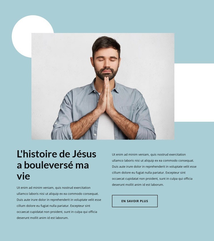 L'église chrétienne Créateur de site Web HTML
