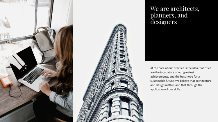 Architects and designers Homepage Design