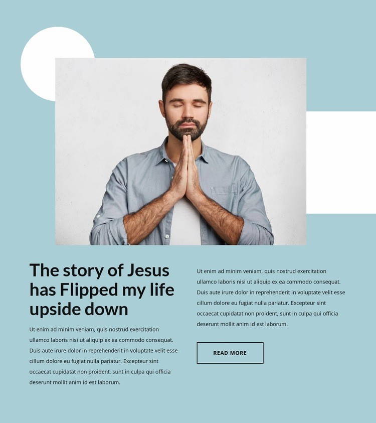 The christian church Homepage Design