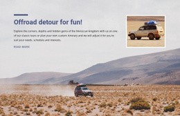 Desert Off Road Adventures Single Page Template