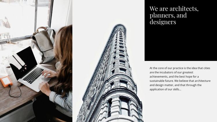 Architects and designers HTML Template