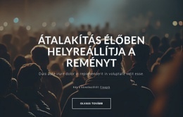 Élőben Átalakul, A Reményt Visszaadja - Ingyenes Webhelysablon