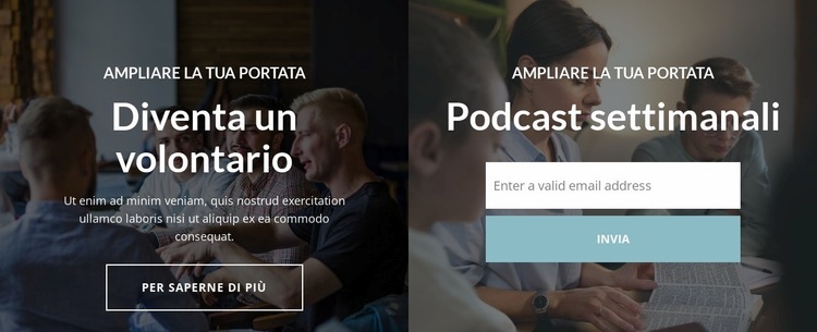 Avere una conversazione con Dio Mockup del sito web