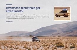 Avventure Fuoristrada Nel Deserto - Modello Di Pagina HTML5