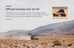 Woestijn Offroad-Avonturen - Bestemmingspagina