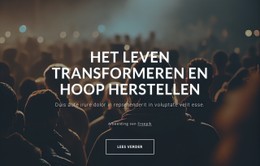 Het Leven Transformeren, Hoop Herstellen