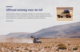 Woestijn Offroad-Avonturen - Build HTML Website