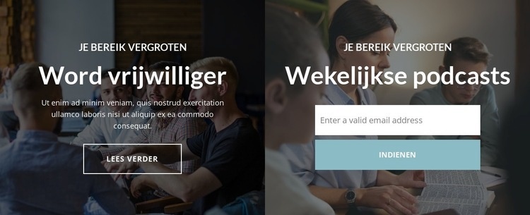 Ga in gesprek met God Website mockup