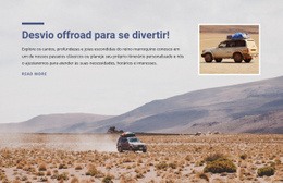 Aventuras No Deserto Fora De Estrada - Modelo De Página HTML5