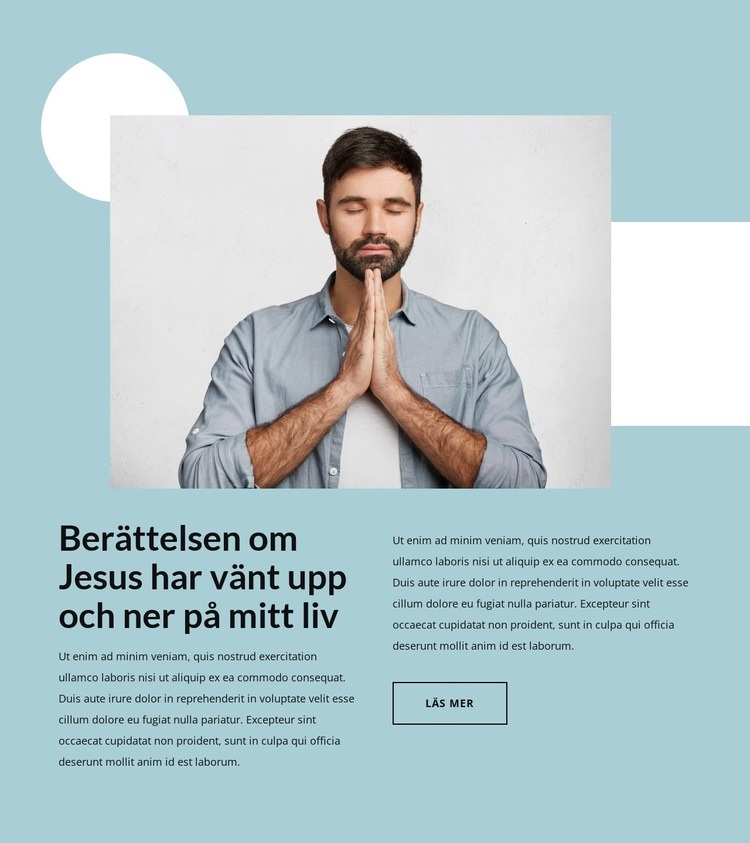 den kristna kyrkan HTML-mall