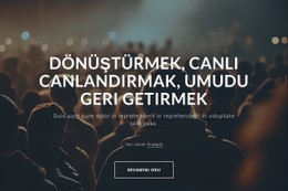 Canlıyı Dönüştürüyor, Umudu Tazeliyor Premium Şablon