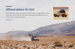 Desert Off Road Adventures - Free Homepage Design