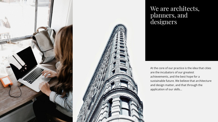 Architects and designers Website Template