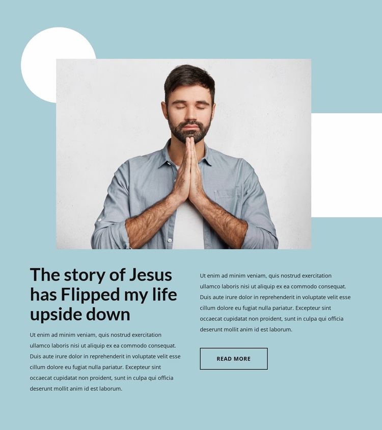 The christian church Landing Page