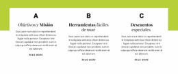 Objetivos Y Misión - Maqueta De Diseño Web