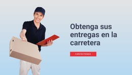 Servicios De Entregas - Plantilla De Maqueta De Sitio Web