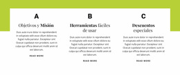 Plantilla Joomla Para Objetivos Y Misión