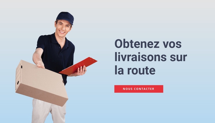 Services de livraison Conception de site Web