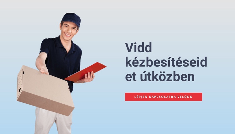 Szállítási szolgáltatások HTML Sablon