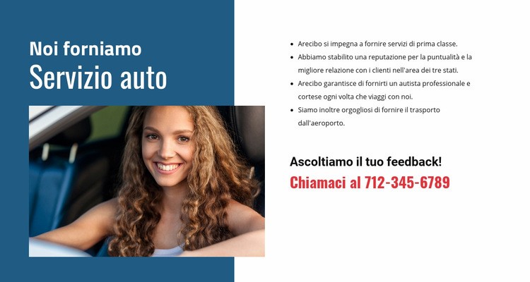 Chiama per esperti di riparazione auto Mockup del sito web