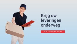 Bezorgdiensten - Responsieve Websitesjablonen