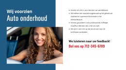 Auto's en vervoer Website-ontwerpen