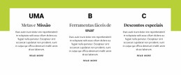 Objetivos E Missão - Maquete De Webdesign