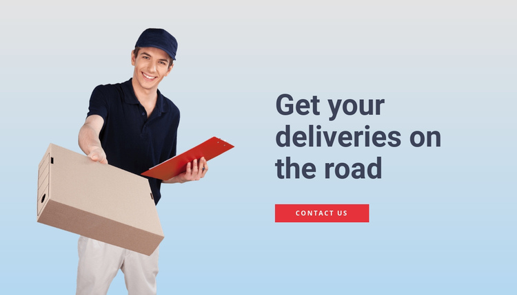 Deliveries services  Website Builder Software