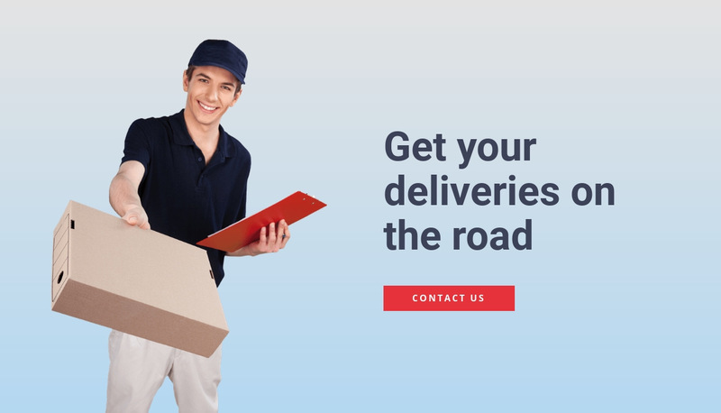 Deliveries services  Wix Template Alternative