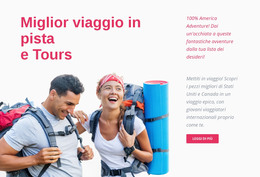 Progettazione HTML Per Tieni Traccia Di Viaggi E Tour