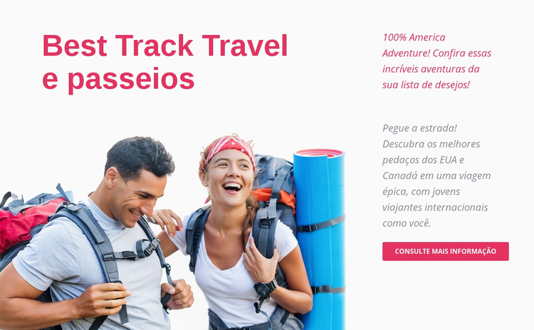 Rastreie viagens e passeios Template Joomla