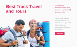 Premium Website Design For Track Travel And Tours