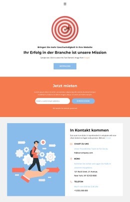 Büroadressen - E-Commerce-Zielseite