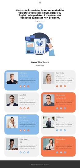 120 Team Page HTML Templates | Nicepage