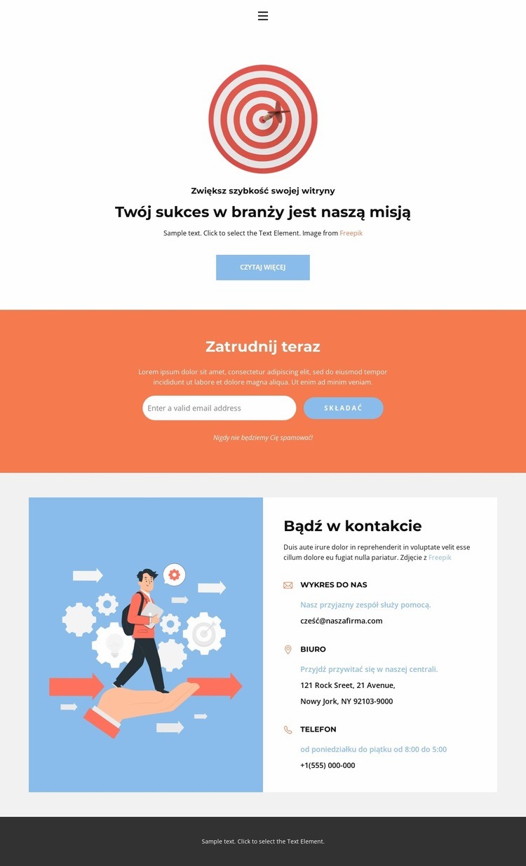 Adresy biur Szablon HTML5