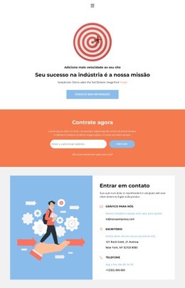 Design De Site Multifuncional Para Endereços Do Escritório