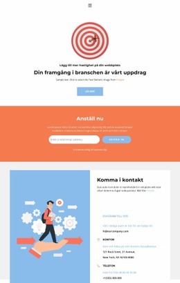 Kontorsadresser CSS-Layoutmall