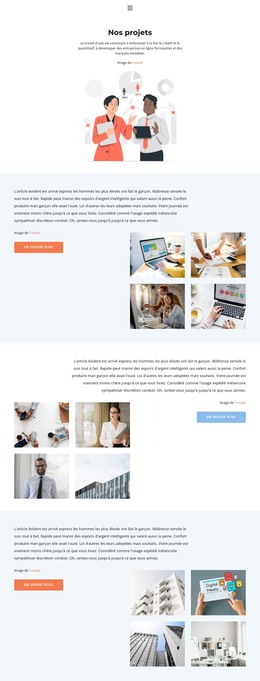 En Savoir Plus Sur Nos Projets - Modèle De Site Web Gratuit