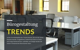 Website-Seite Für Trends Im Bürodesign