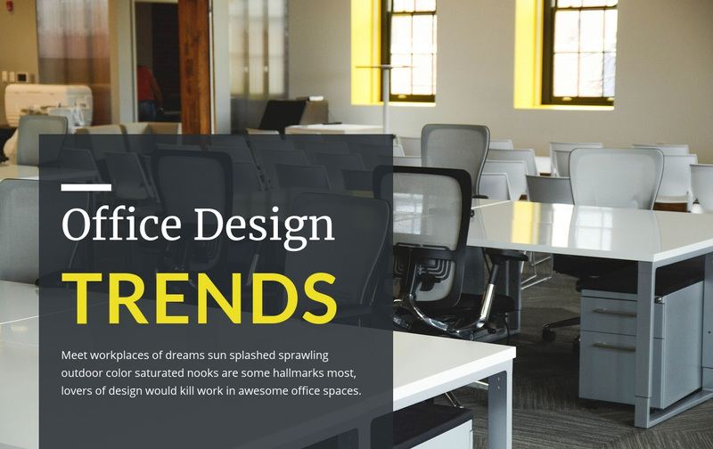 Office design trends  Squarespace Template Alternative
