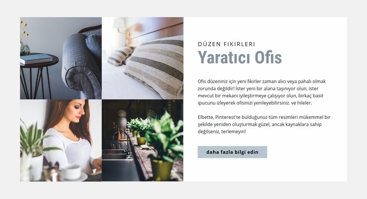 Yaratıcı ofis Açılış sayfası